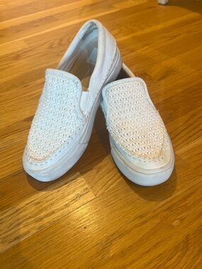 Dolce Vita Saydi Cream Woven Slip-On Shoes